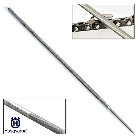Husqvarna Motorlu Testere Zincir Bileme Eğesi 3/16 4.8mm Orta Eğe Yüksek Kalite
