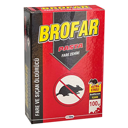 Brofar Pasta Fare Zehiri Fare ve Sıçan Öldürücü 100gr