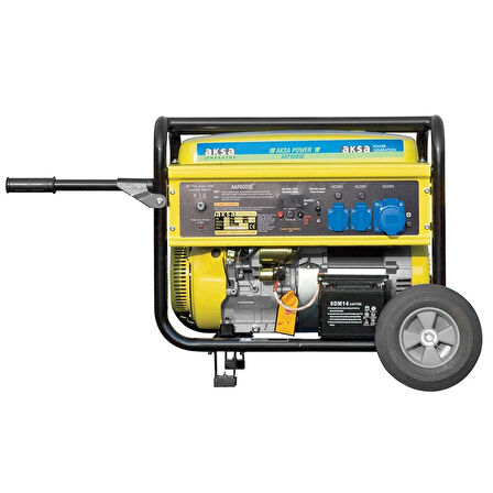 Aksa AAP 8000E Portatif Marşlı Benzinli Tekerlekli Jeneratör 8.0kW