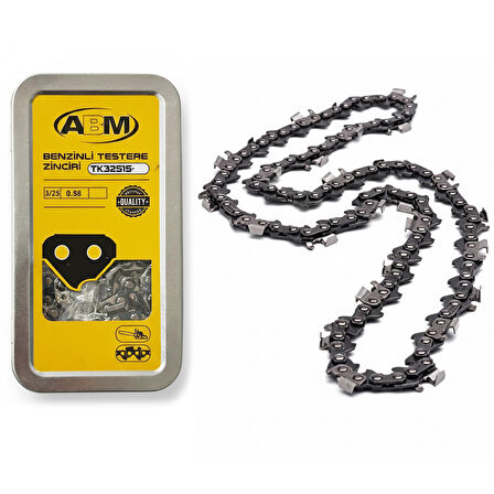 ABM Motorlu Testere Zinciri 34 Diş 3/25 Ayak Köşeli