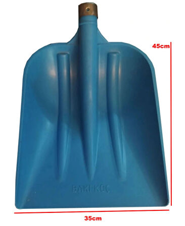 Plastik Faryap Zahire Çok Amaçlı Kürek 45x35cm Metal Bilezikli (Sapsız)