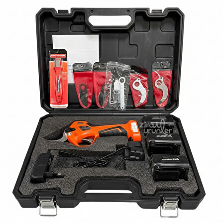 Bartech SC-8608 32mm Sensörlü Akülü Budama Makası 16.8V 4Ah 3 Akülü