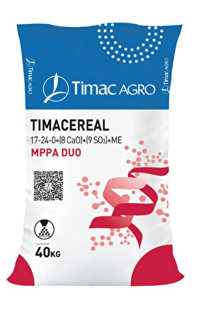 Timac Agro Timacereal 17-24-0 MPPA DUO Taban Gübresi 40 Kg