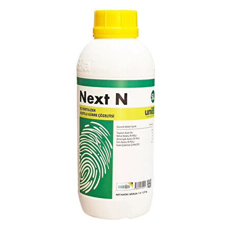 Unibba Next N Azotlu Sıvı Gübre Çözeltisi 1 lt