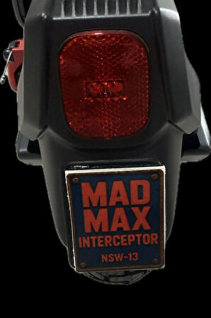  ZT3 pro uyumlu mad max Interceptor NSW- 13 figürlü  elektrikli scooter aksesuar dekor plaka