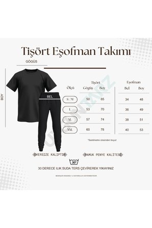 Unisex Sevimli Patiler Tasarım Baskılı Tişört - 2'li Eşofman Takımı