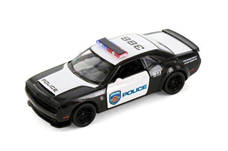 2023 Dodge Challenger SRT Demon 170 Police Edition, Black/White - Kinsmart 5461DP