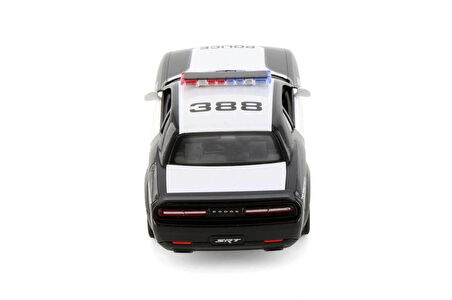 2023 Dodge Challenger SRT Demon 170 Police Edition, Black/White - Kinsmart 5461DP