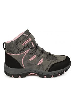 Vicco 869.f20K.251 Filet Trekking Gri Kız Çocuk Bot