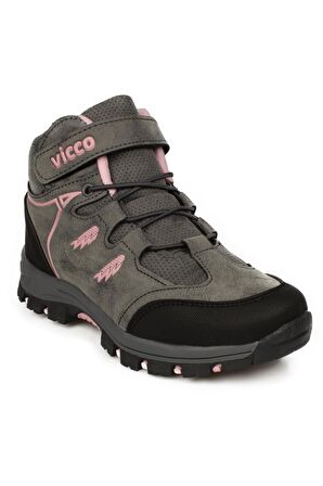 Vicco 869.f20K.251 Filet Trekking Gri Kız Çocuk Bot