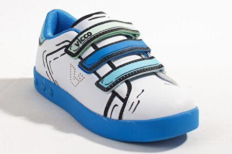 Vicco Picasso 313F22Y153 Beyaz Işıklı Erkek Çocuk Spor Ayakkabı