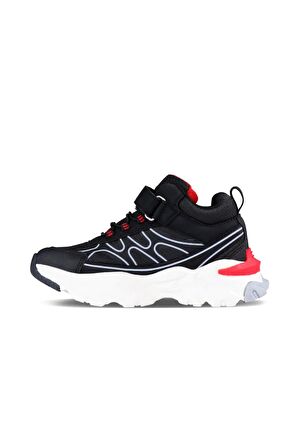 VİCCO SOLİT SİYAH KIRMIZI ÇOCUK OUTDOOR AYAKKABI