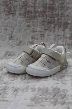 Vicco 346.B24Y.145 Momo Bej Keten Işıklı Erkek Çocuk Ayakkabı