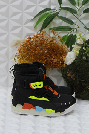 Vicco 946.F24K.426 Siyah Rahat Hafif Erkek Çocuk Bot