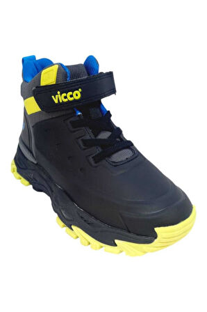 Vicco Agora 869.F24K.472-02 Anatomik Taban Erkek Çocuk Bot Siyah 31-37 