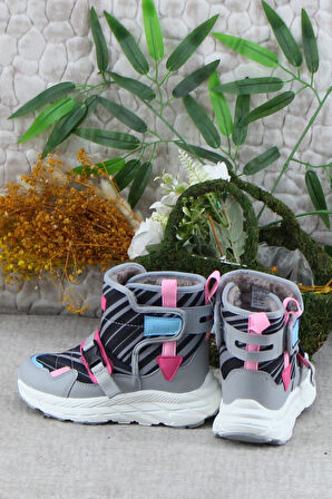 Vicco 943.P24K.468 Gri Karoo Hafif Rahat Kız Çocuk Bot