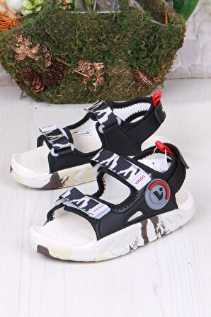 Vicco 332.P25Y.206 Siyah Tape Rahat Esnek Erkek Çocuk Sandalet