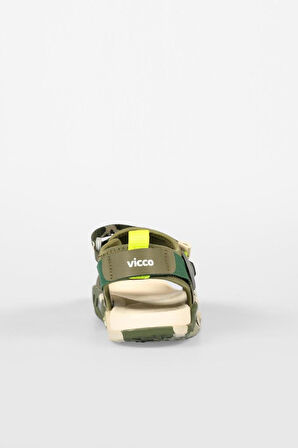 Vicco Tape 332.P25Y.206 Anatomik Taban Erkek Çocuk Sandalet Haki 26-30 