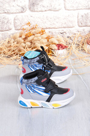 Vicco 946.B25K.420 David Siyah Rahat Hafif Işıklı Erkek Çocuk Bot