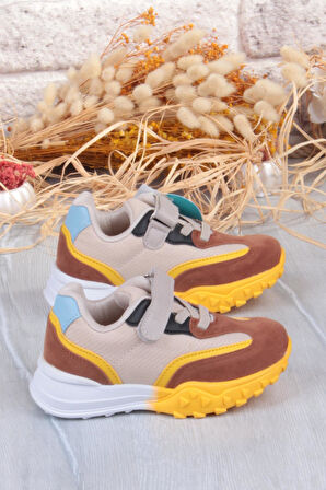 Vicco 346.P25K.253 Surf Bej Rahat Erkek Çocuk Ayakkabı