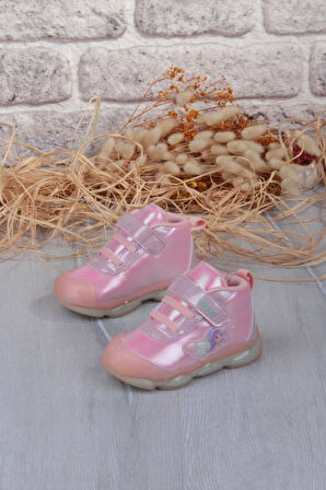 Vicco 946.E25K.445 Gemini Pudra Anatomik İlk Adım Işıklı Kız Çocuk Bot