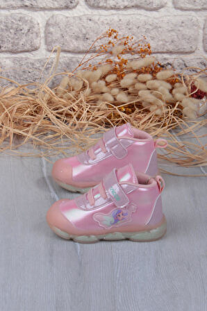 Vicco 946.E25K.445 Gemini Pudra Anatomik İlk Adım Işıklı Kız Çocuk Bot