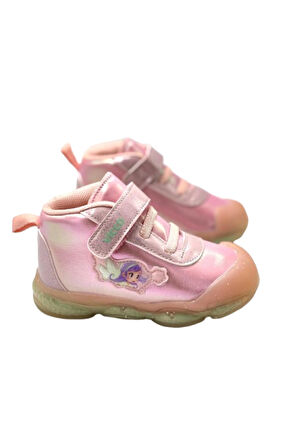 Toddlers Işıklı Light-Up Phlon Çocuk Bot PEMBE