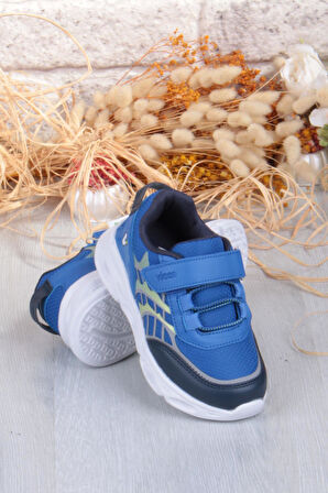 Vicco 346.P25K.263 Most Saks Mavi Işıklı Erkek Çocuk Ayakkabı