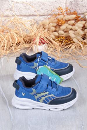 Vicco 346.P25K.263 Most Saks Mavi Işıklı Erkek Çocuk Ayakkabı