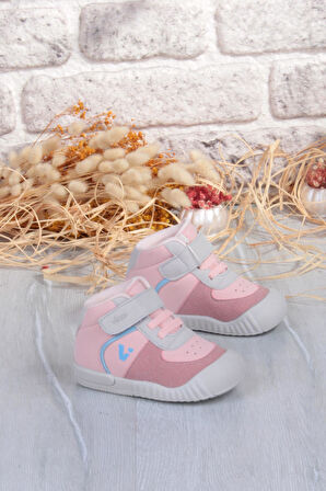 Vicco 946.E25K.402 Soli Pudra Yumuşak Rahat İlk Adım Kız Çocuk Bot