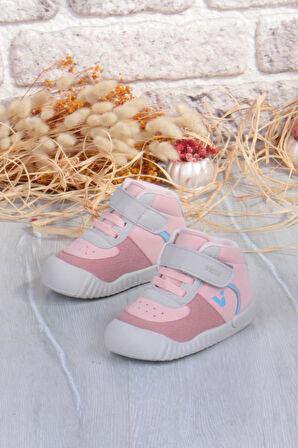 Vicco 946.E25K.402 Soli Pudra Yumuşak Rahat İlk Adım Kız Çocuk Bot