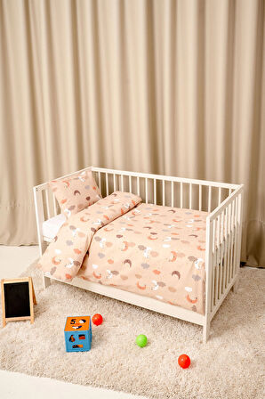 Bebek Nevresim Takımı, Fermuarlı, 95x145 cm