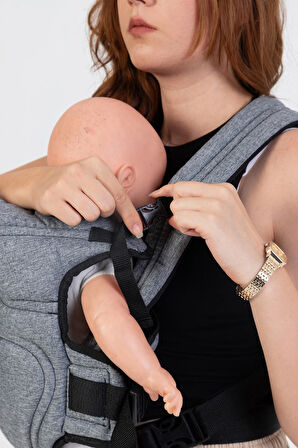 Premium Lüks Bel Destekli Bebek Kanguru - Ergonomi, Kolay Kullanım ve Modern Tasarım
