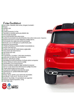 Akar Oyuncak ADMİRE 12 Volt Uzaktan Kumandalı Akülü SUV Çocuk Arabası