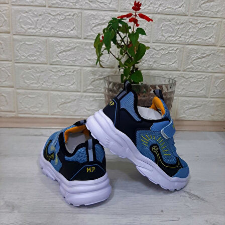 M.P. One 3222 Mavi Cırtlı Hafif  Erkek Çocuk Spor Ayakkabı