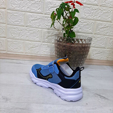 M.P. One 3222 Mavi Cırtlı Hafif  Erkek Çocuk Spor Ayakkabı