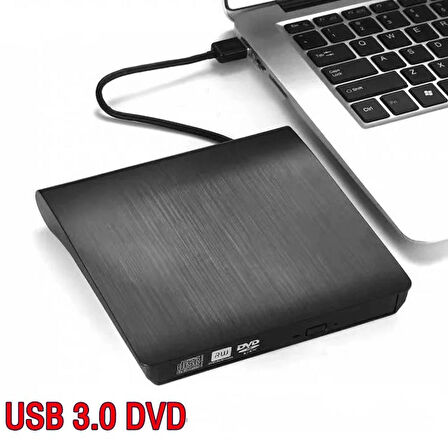 ShopFast Usb 3.0 Harici Dvdrw Slim External Cd Dvd Yazıcı Okuyucu Ultra İnce Writer