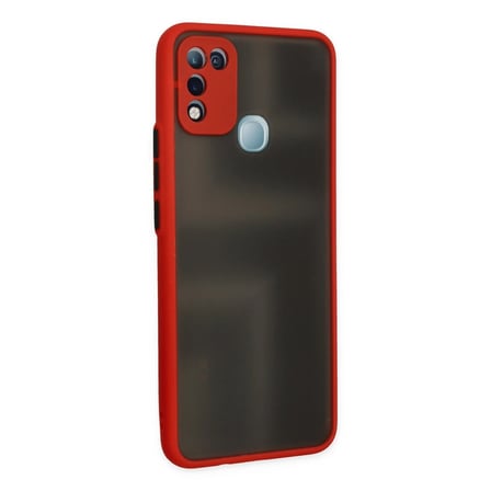 İnfinix Hot 10 Play Kılıf Montreal Silikon Kapak - Kırmızı