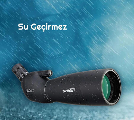 ShopFast HD Teleskop Monoküler Su Geçirmez Dürbün Kuş Gözlemciliği Avcılık Kamp Seyahat Spyglass SV28 75X Zoom