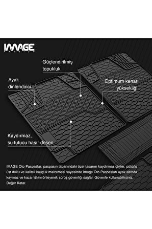 Image Audi A3 Hb Sportback (8P) (2004 - 2012) Ekstra Havuzlu Universal 3D Plus  Kauçuk Oto Paspas Bej