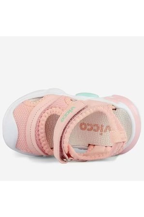 Vicco Soft 332.E26Y.171 Kız Çocuk Işıklı Sandalet Pudra 19-21 