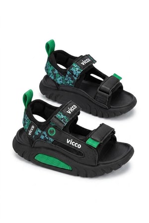 Vicco 332.P26Y.179 Siyah Konan Hafif Rahat Erkek Çocuk Sandalet