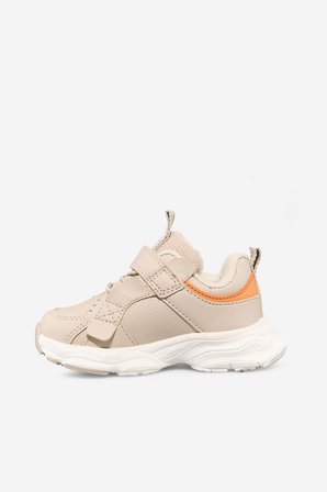 Vicco Filika Bebe Bej Cırtlı Lastikli Spor Ayakkabı
