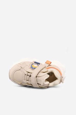 Vicco Filika Bebe Bej Cırtlı Lastikli Spor Ayakkabı