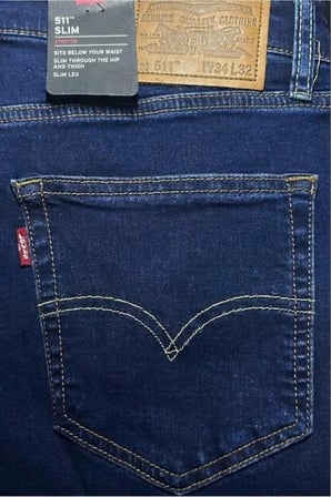 511® slim fit likralı esnek kumaş klasik Erkek Jean Pantolon--düz lacivert-- Lacivert / 33/30