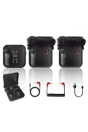 348C 1V2 Kablosuz İkili Yaka Mikrofonu