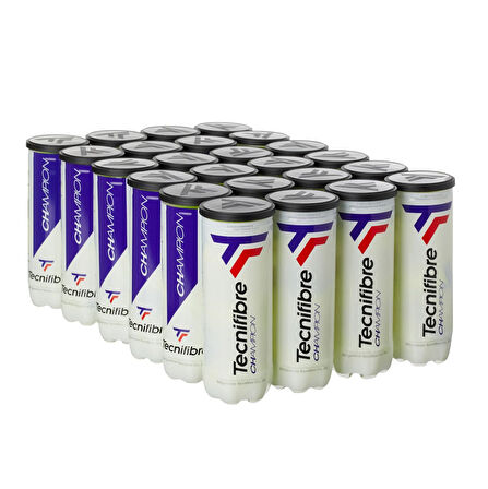 Tecnifibre Champion 3'lü Koli 24 Kutu Tenis Topu