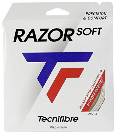 Tecnifibre Razor Soft 18/1.20 Beyaz Tekli Kordaj 04GRAS120W