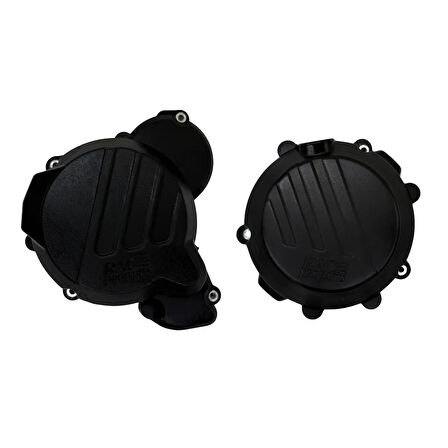 Raceproparts Debriyaj ve Statör Kapak Koruma Set - Siyah 2T (Ktm Husqvarna Gasgas 24-25 uyumlu)