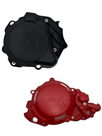 Raceproparts Debriyaj Statör Kapak Koruma Set - Kırmızı Siyah (Beta 2018-2025 uyumlu)